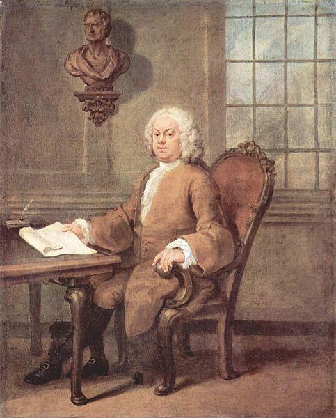 William Hogarth Portrat der Dr. Benjamin Hoaldy oil painting image